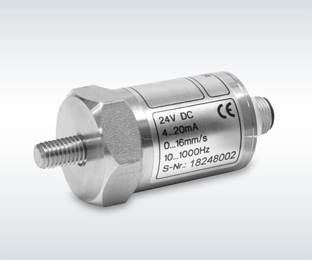 Schwingungstransmitter mit Selbsttestfunktion und Analogausgang