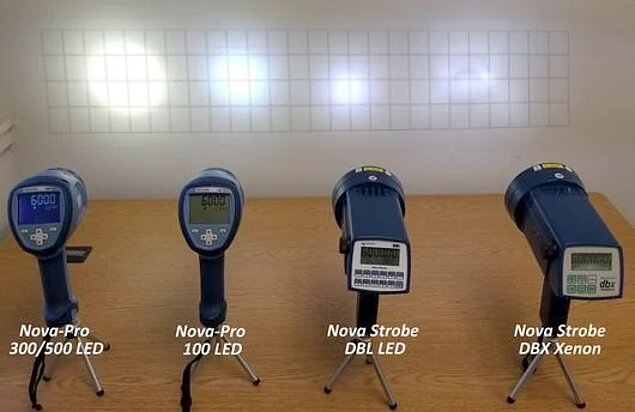 Vergleich LED Strobokope mit Xenon Blitz Stroboskopen