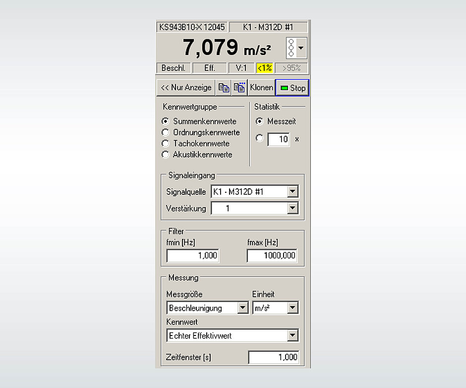 Softwaremodul AVIMeter zur Kennwertanzeige im AVIMatrix Softwaresystem